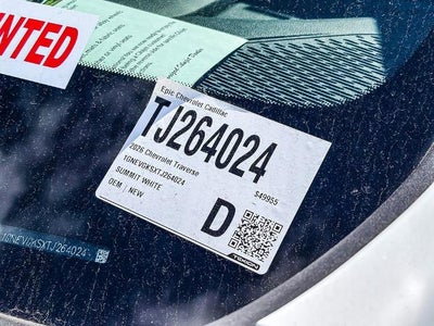 2026 Chevrolet Traverse LT