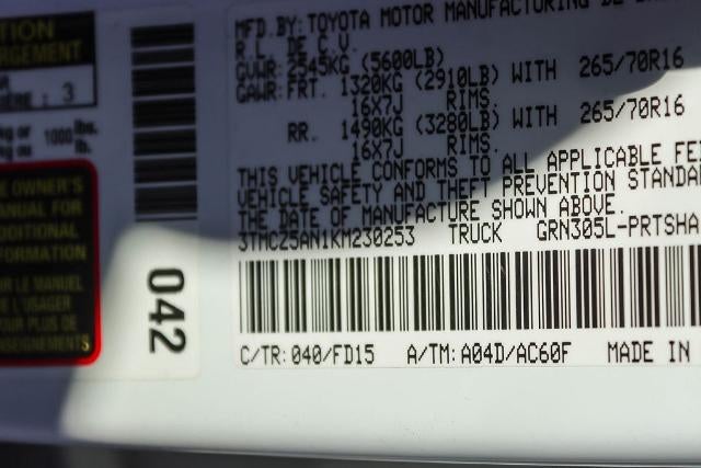 2019 Toyota Tacoma 4WD SR