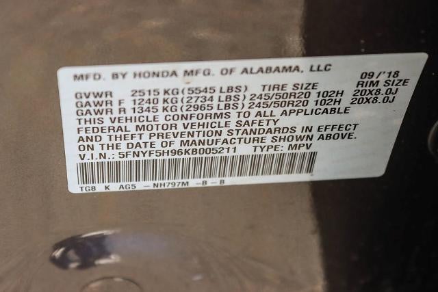 2019 Honda Pilot Touring 8-Passenger