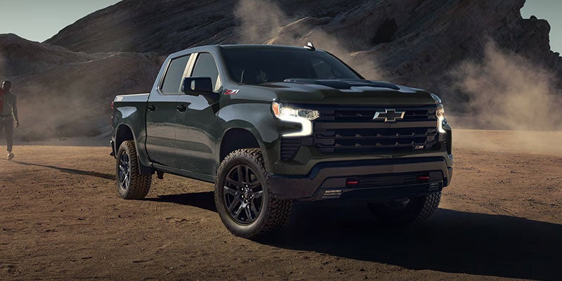 2026 Silverado 1500 trim options including Work Truck, LT, RST, and High Country.