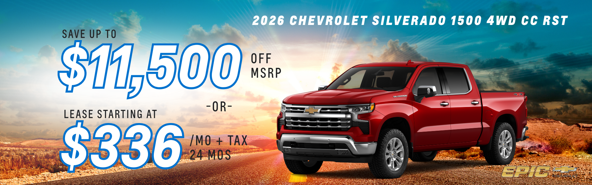 2026 CHEVROLET SILVERADO 1500 4WD CREW CAB RST