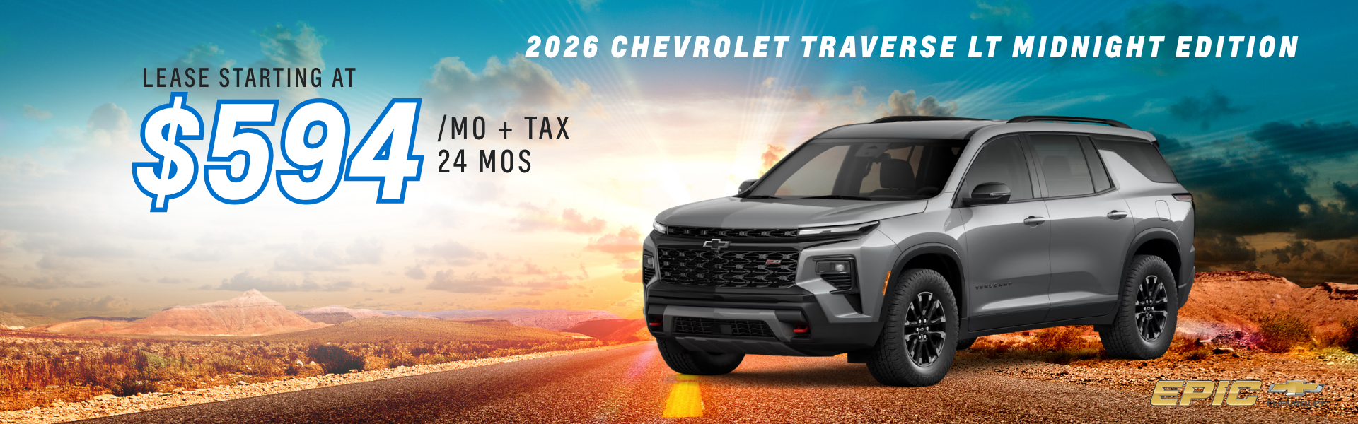 2026 Chevrolet Traverse LT MIDNIGHT EDITION AWD!!!