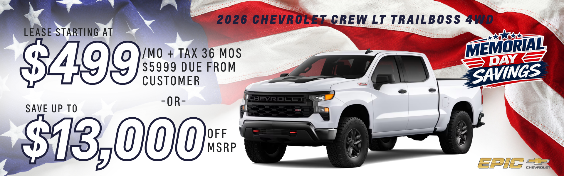 2026 Chevrolet Crew LT TRAILBOSS 4WD