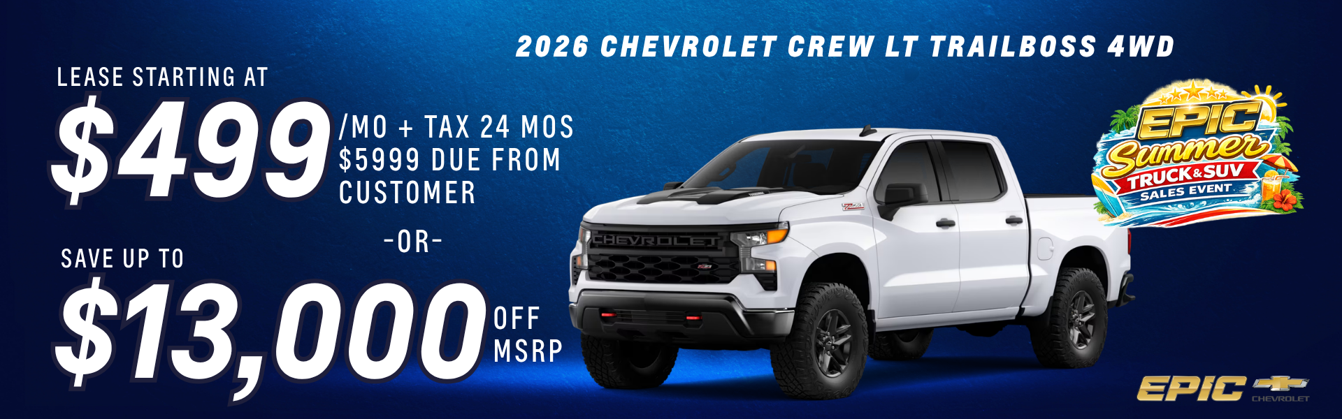 2026 Chevrolet Crew LT TRAILBOSS 4WD