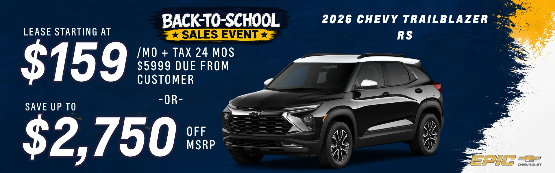 2026 CHEVY TRAILBLAZER RS PACKAGE