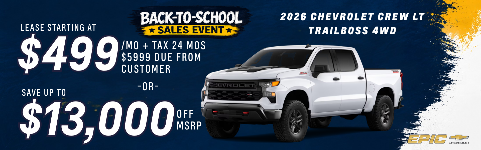 2026 Chevrolet Silverado Crew LT TRAILBOSS 4WD