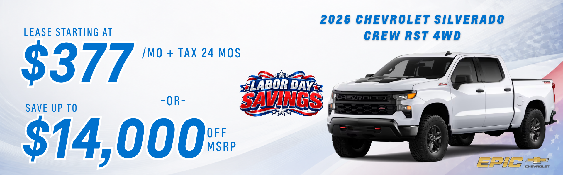 2026 Chevrolet Silverado Crew RST 4WD